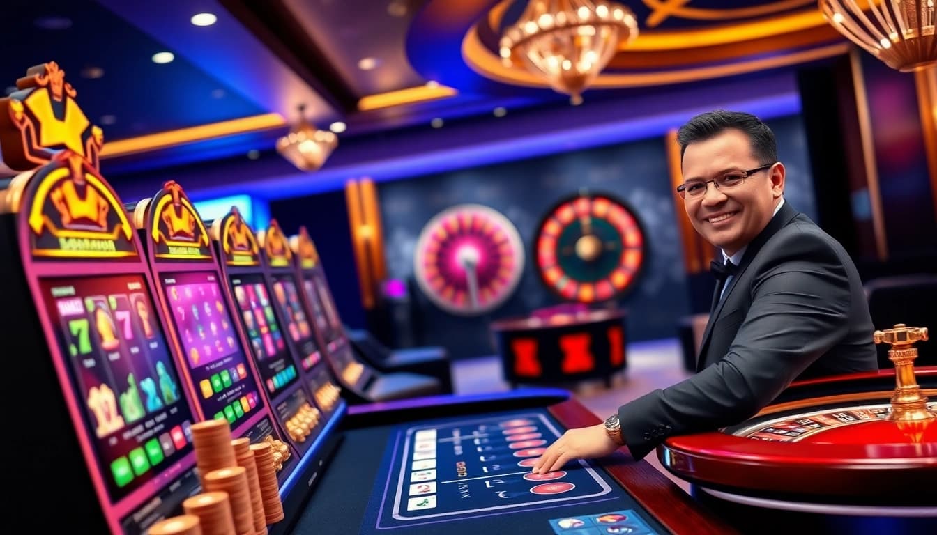 Experience the excitement of online gambling with batman138's vibrant slot machines and professional dealers.