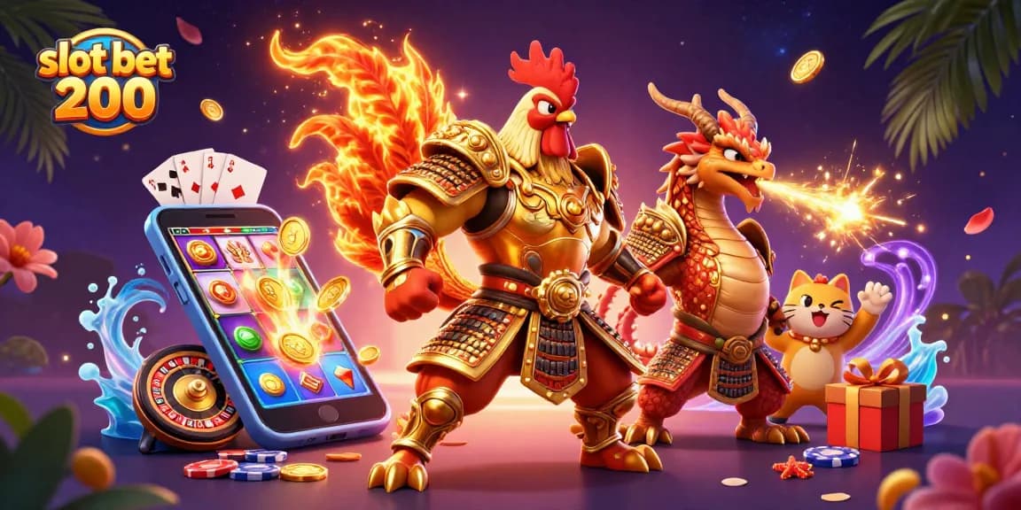Engage with exhilarating slot bet 200 experiences, enhanced by vivid 3D gaming elements.