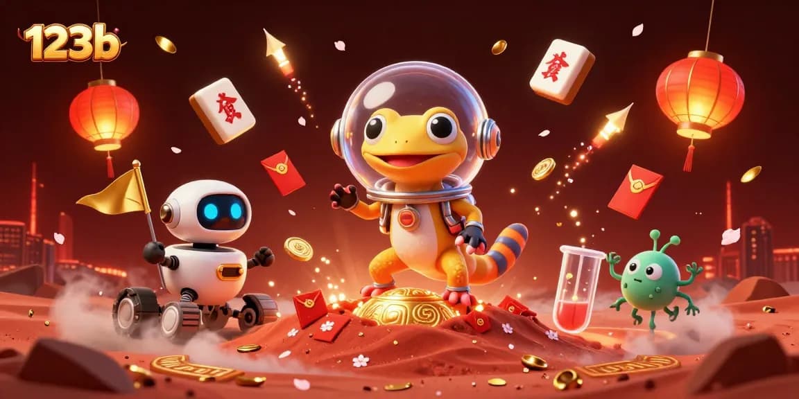 Engage in exciting games at 123b, where players uncover treasures in a Martian casino.