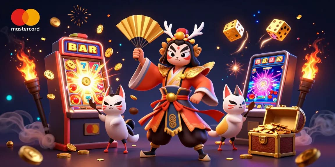 Engage in exciting gameplay at mastercard casinos with vibrant characters and dynamic slot action.