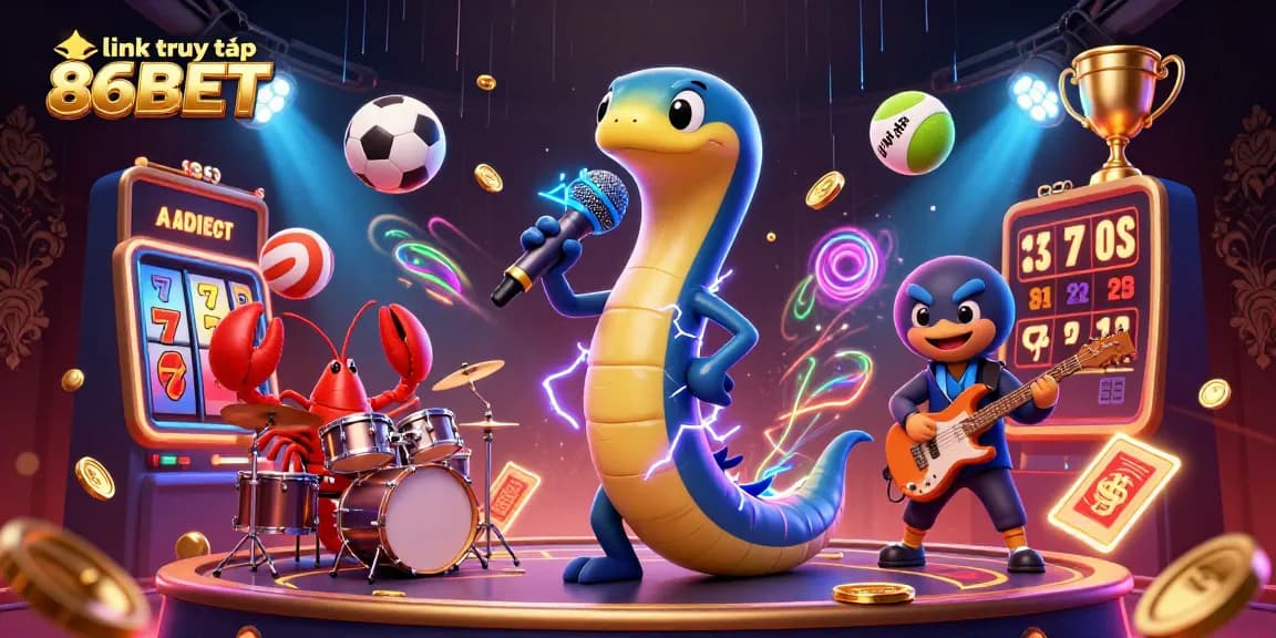 Experience fun and excitement with link truy cập 86BET in a vibrant underwater casino scene.