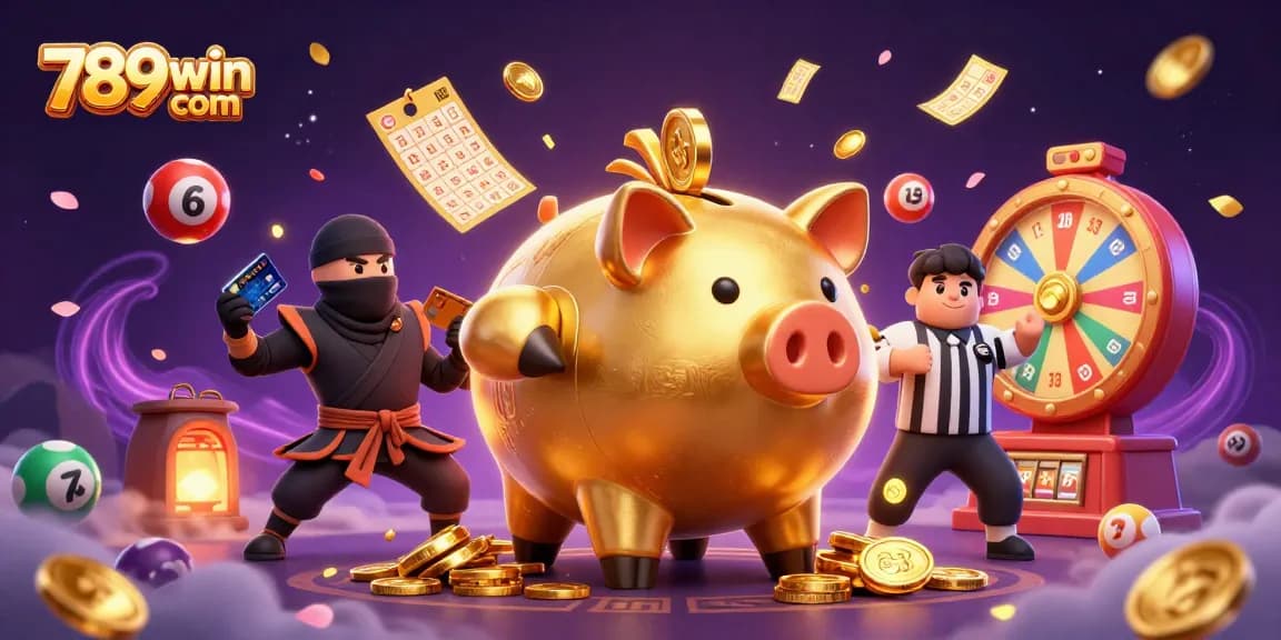 Win exciting jackpots at 789win com with vibrant lottery elements and casino excitement!
