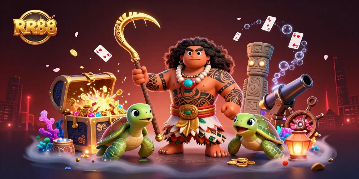 Experience thrilling games at RR88 with a magical, vibrant scene full of underwater treasures.
