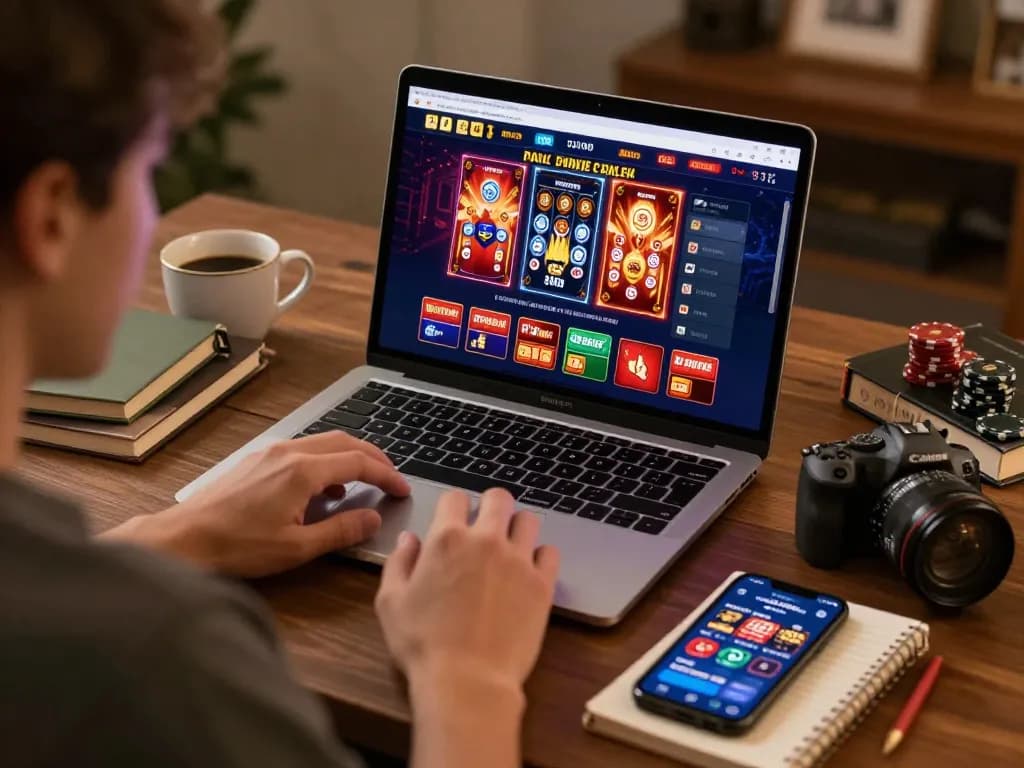 Engaging gameplay on 33win's online casino platform featuring poker and slots.