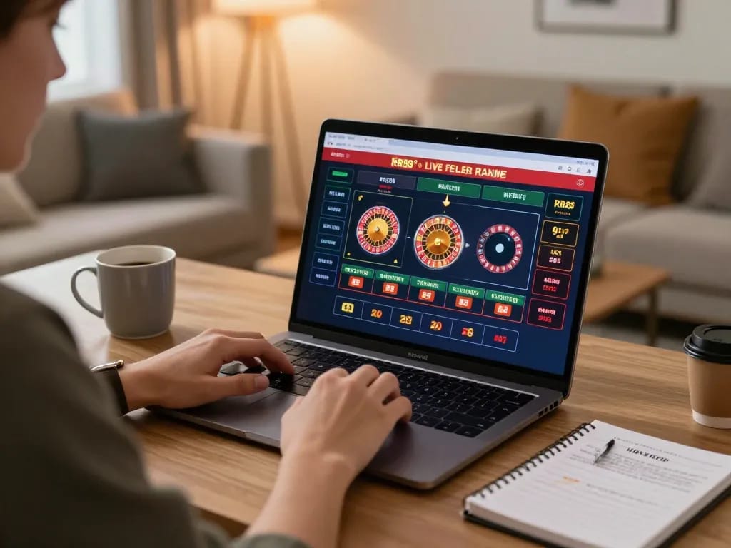 RR88 player engaging in strategic bets at live dealer casino game