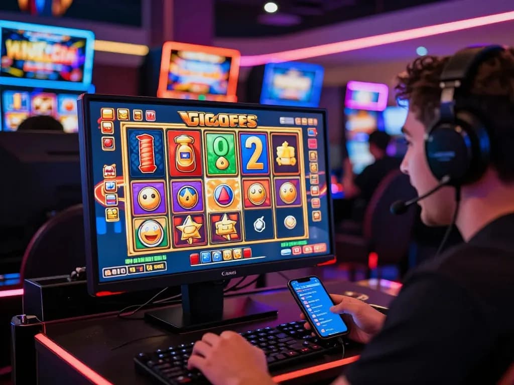 Pemain menikmati pengalaman bermain slot gacor online yang imersif dengan visual yang menawan.