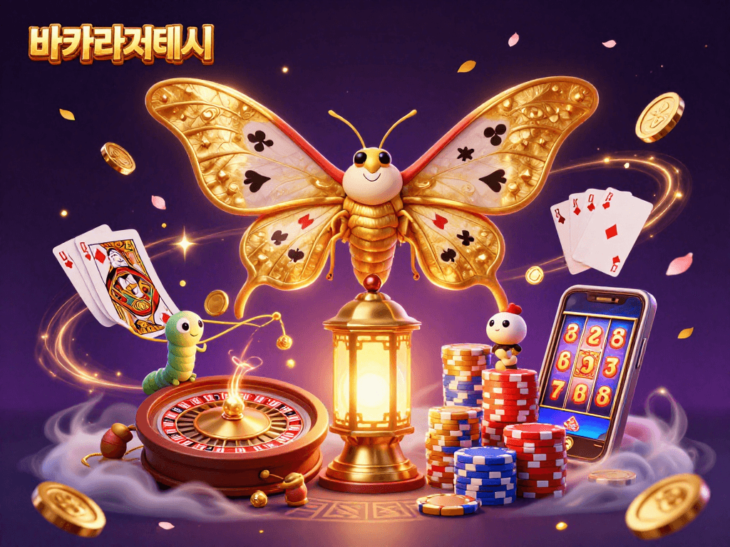 최고의 바카라사이트에서 즐거움을 느끼는 3D 캐릭터의 모습을 담은 일러스트