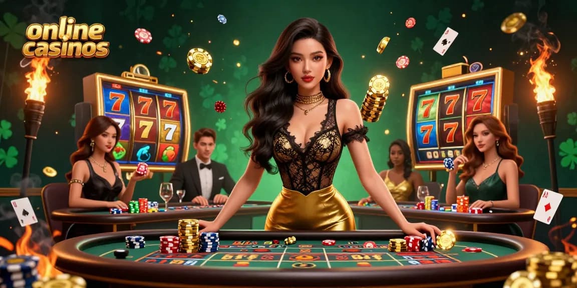 Experience thrilling gameplay at online casinos with high-stakes roulette and glamorous settings.