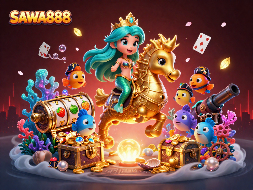 Experience the thrill of winning at SAWA888 with vibrant slot games and engaging underwater themes.