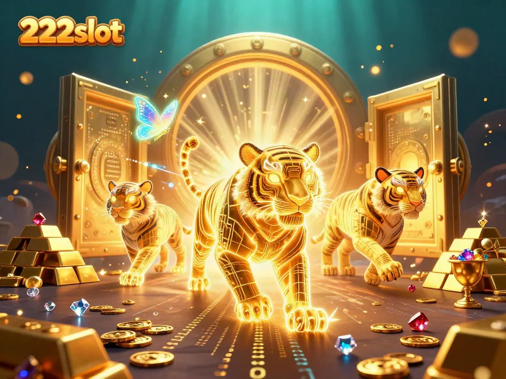 Memenangkan jackpot di 222slot dengan slot berwarna cerah dan pemandangan kasino yang megah.