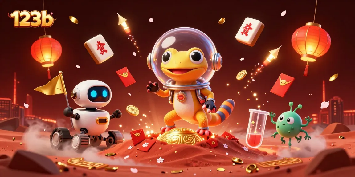 Engage in exciting games at 123b, where players uncover treasures in a Martian casino.
