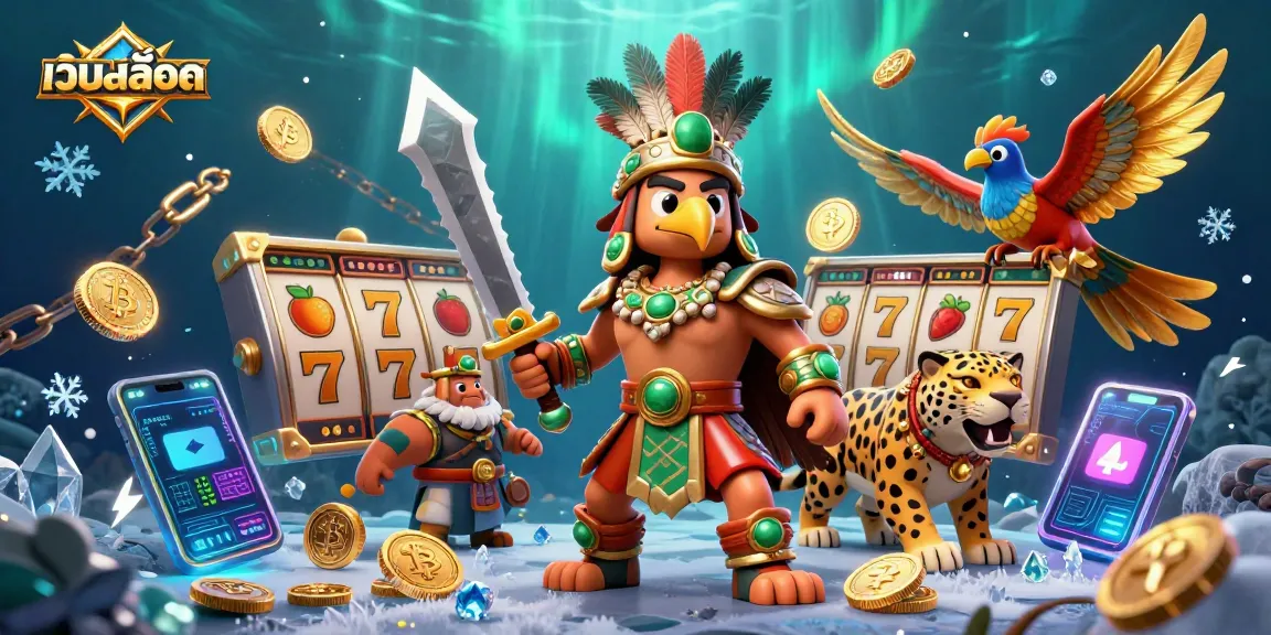 Engage with เว็บสล็อต dynamics in 2026 featuring rich 3D characters, vibrant coins, and casino themes.