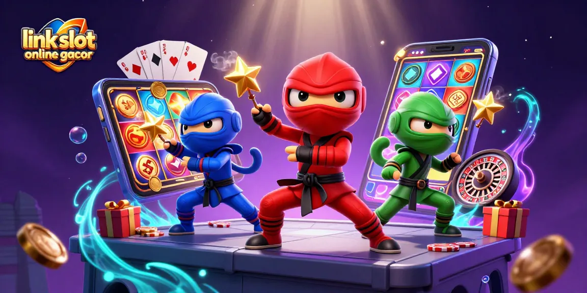 Engage with link slot online gacor through vibrant chameleon ninjas showcasing dynamic gaming action.