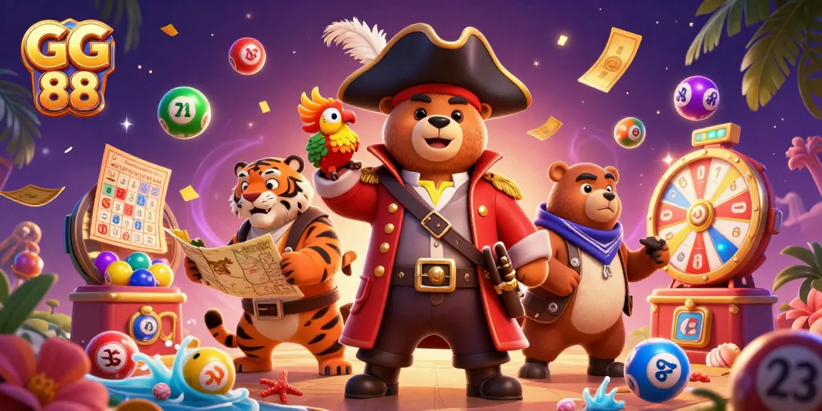 Experience the excitement of GG 88 with a dynamic casino scene featuring lively game elements.