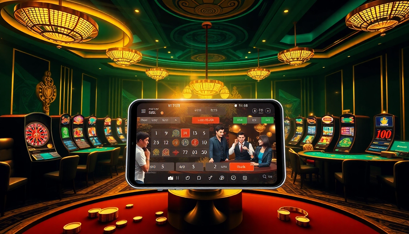 Experience the excitement of online gambling at https://ww88jo.com/ with a vibrant casino scene showcasing interactive games.