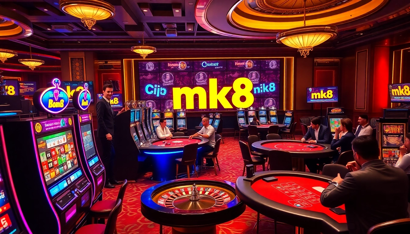 Experience the thrill of gambling by joining สมัคร เว็บตรง mk8 with vibrant slot machines and roulette tables.