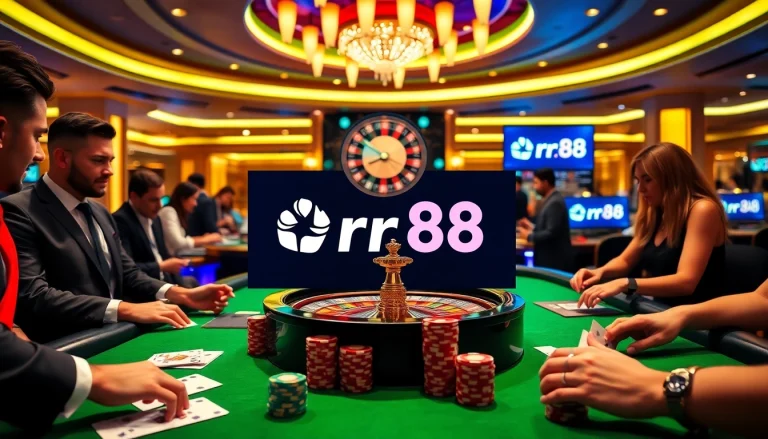 Experience the thrill of gaming at trang chủ rr88, with vibrant casino tables and gaming action.