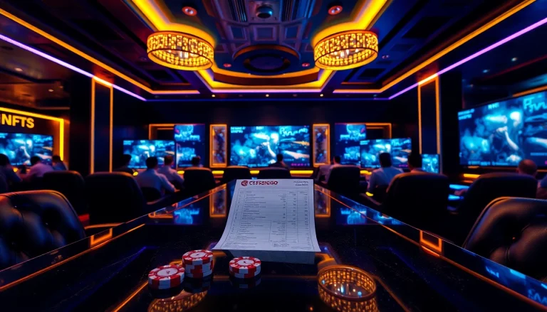 Engage in E1 Sport CS:GO แทงอีสปอร์ต ได้เงินจริง with excitement in a vibrant esports betting lounge.