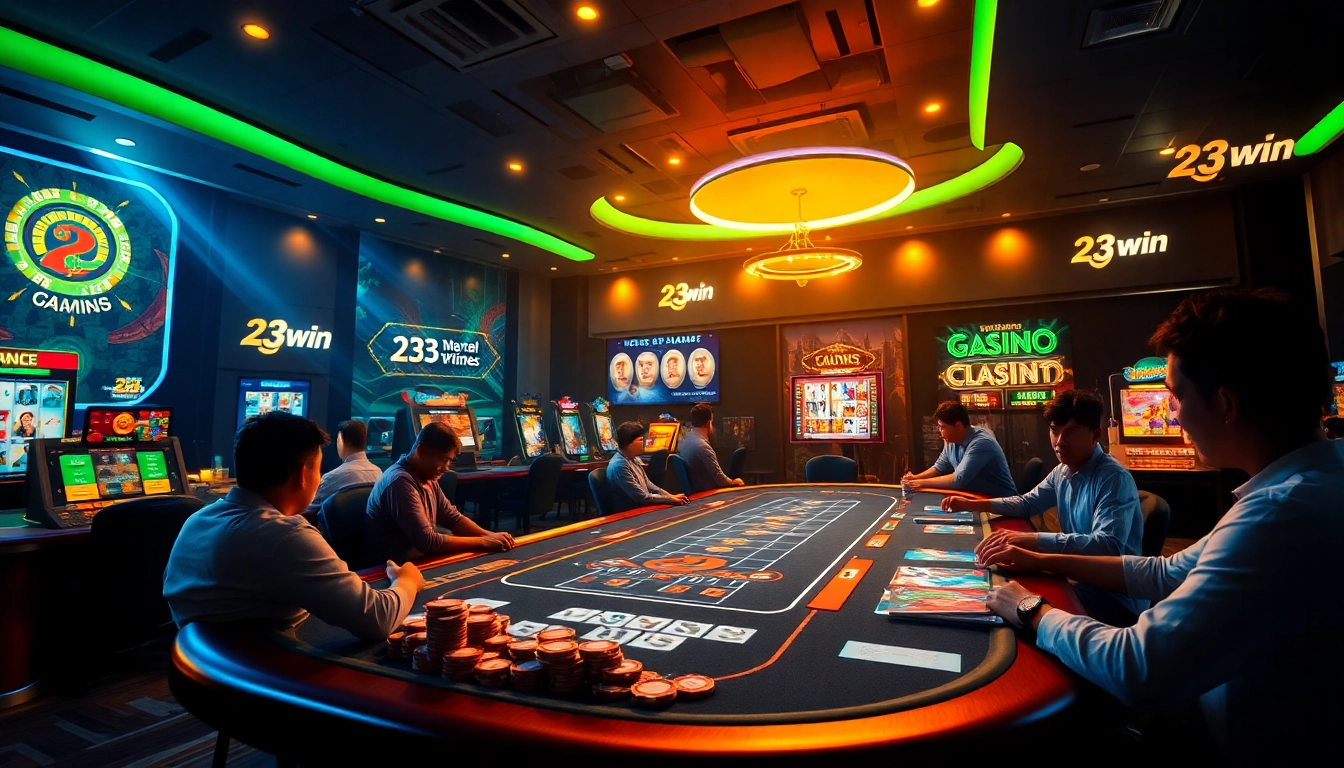 Dynamic online gaming experience featuring 23win's vibrant casino interface.
